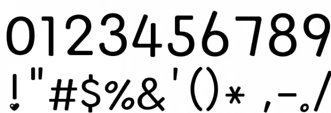 domo laughing フォント その他の文字