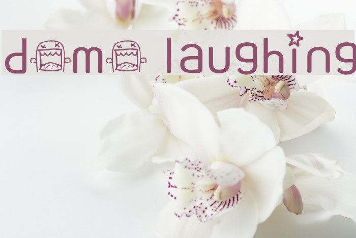 domo laughing Font examples