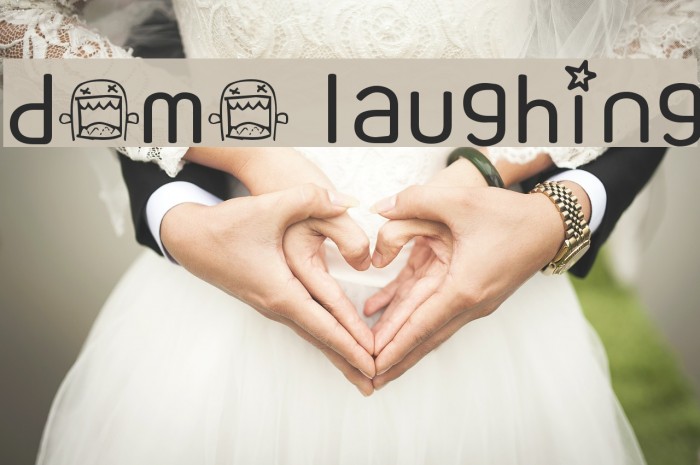domo laughing Font examples