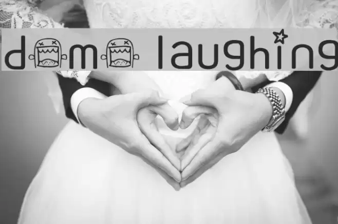 domo laughing フォント examples