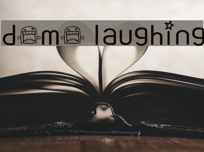 domo laughing Font examples