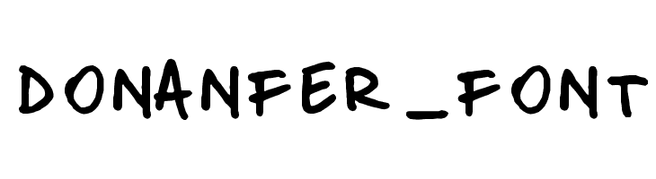 donanfer_font  フリーフォントのダウンロード