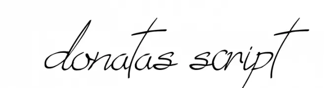 donatas script  font caratteri gratis