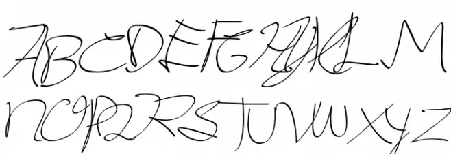 donatas script 字体 大写