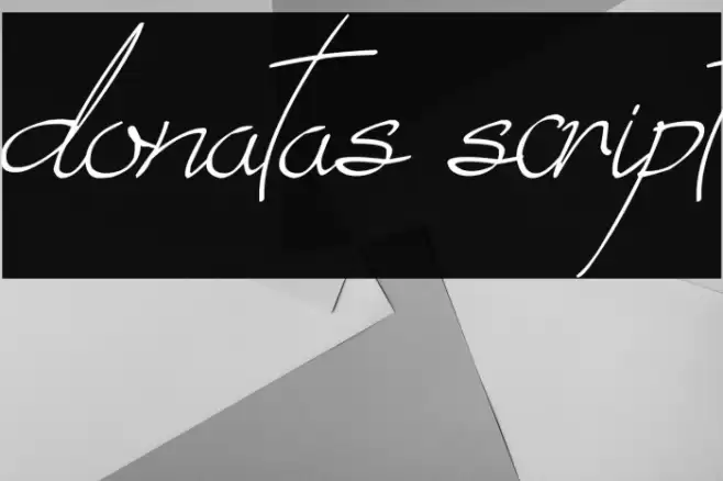 donatas script Font examples