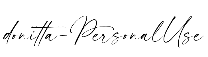 donitta - Personal Use  font caratteri gratis