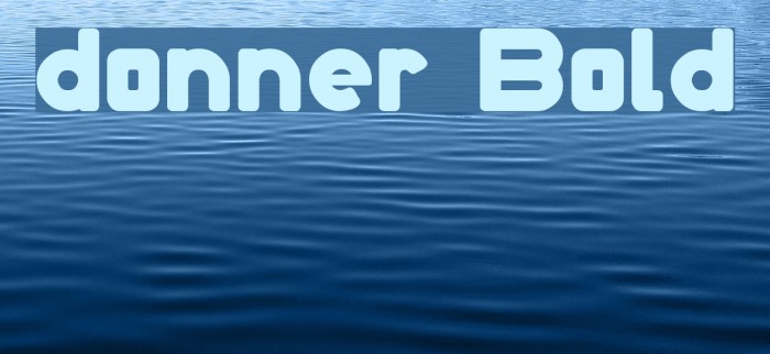 donner Bold Font examples