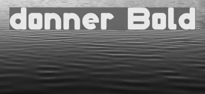 donner Bold Font examples
