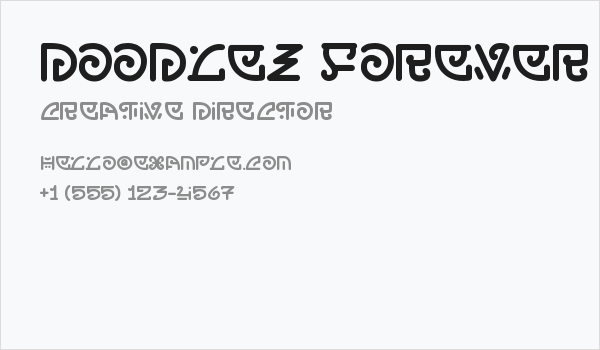 doodlez forever -demo version- Business Card