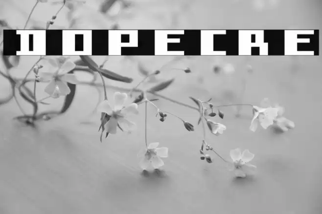 dopecre Font examples