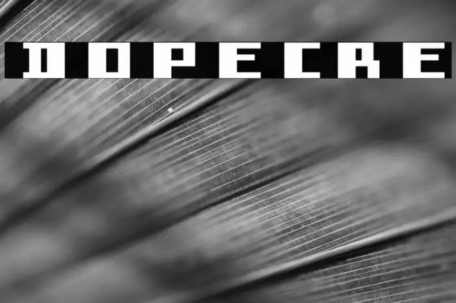 dopecre Font examples