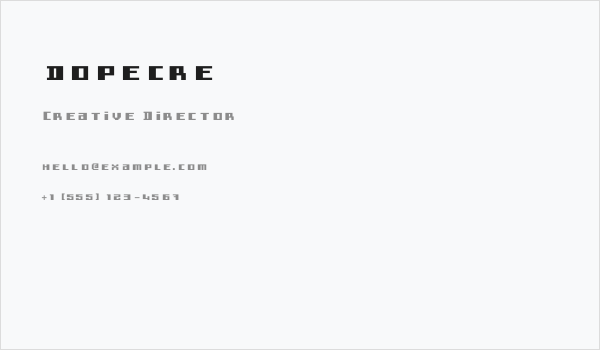 dopecre Business Card