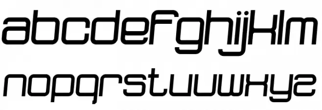 dopenakedfoul relaxed Schriftart Kleinbuchstaben
