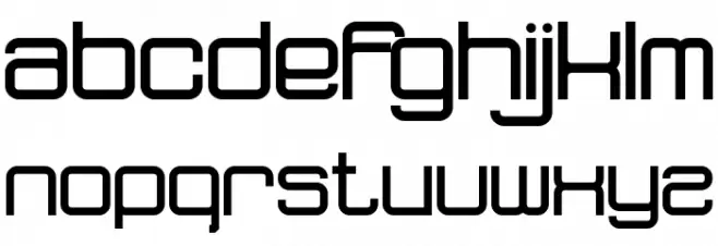 dopenakedfoul Schriftart Kleinbuchstaben