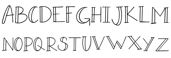 doradore-Regular Font LOWERCASE