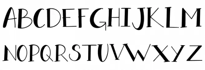 doradore-Regular Font Litere mari