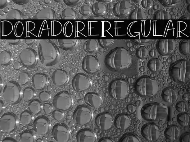 doradore-Regular Font examples