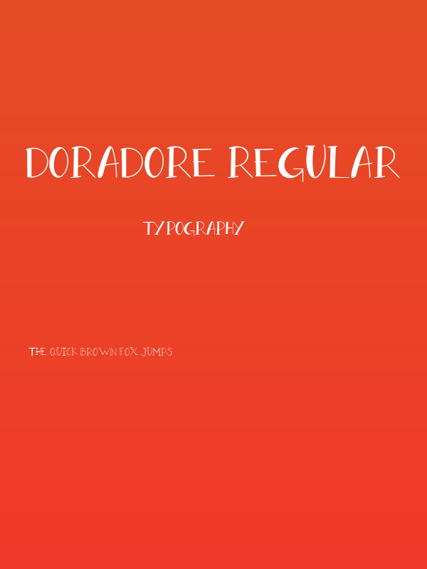 doradore-Regular Poster