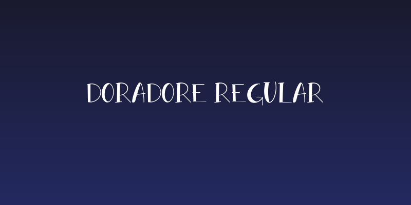 doradore-Regular Social Header