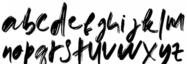 doremibrush-Regular फ़ॉन्ट अपरकेस