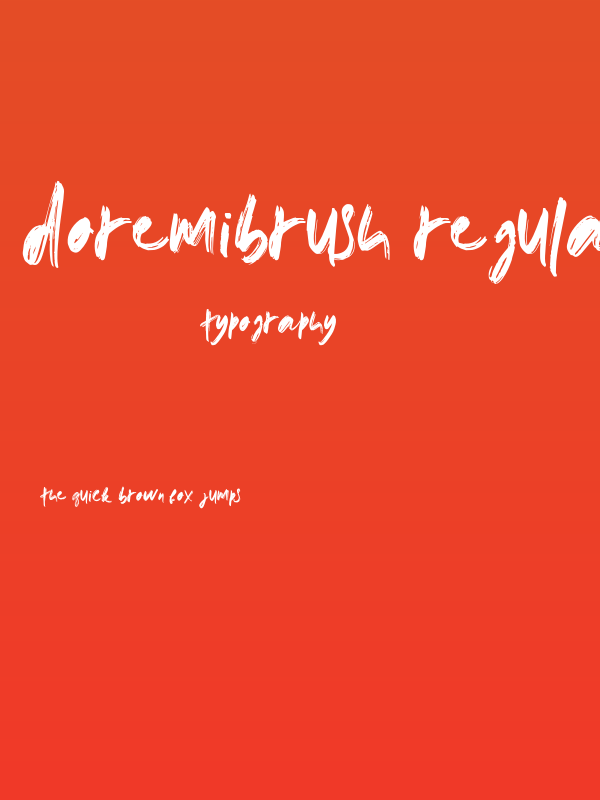 doremibrush-Regular Poster