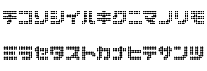 dot6282kana Font LOWERCASE