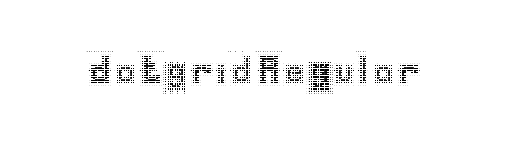 dotgrid Regular  नि: शुल्क फ़ॉन्ट्स डाउनलोड
