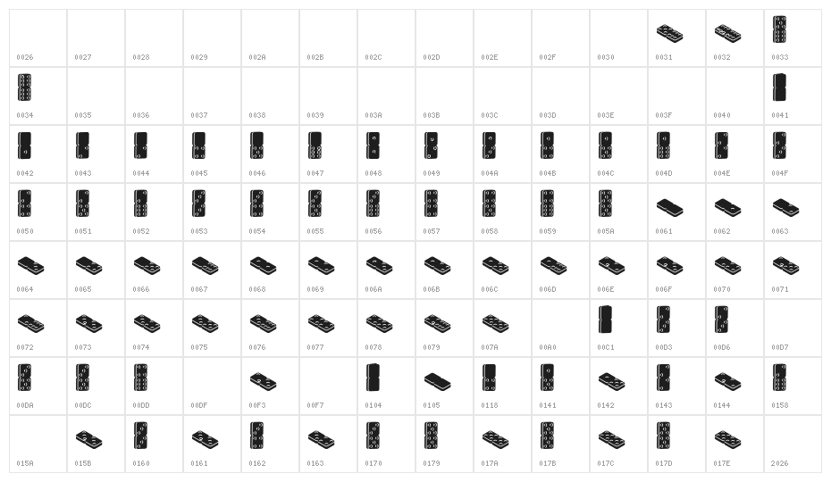 dotica Character Map