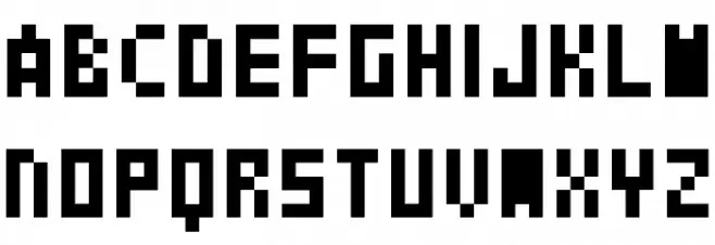dots Hard フォント 大文字