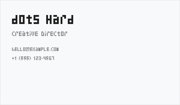 dots Hard Business Card