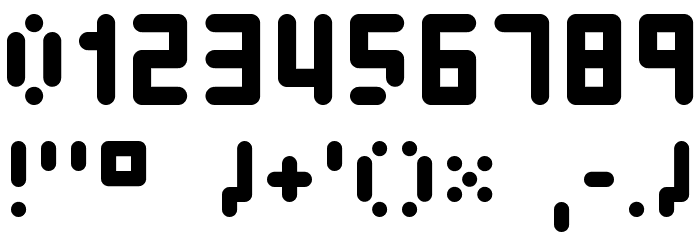 dots Soft Font OTHER CHARS