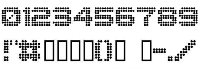 dotspecial Font OTHER CHARS