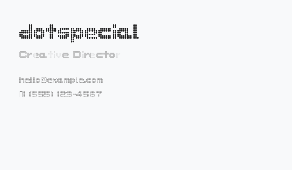 dotspecial Business Card