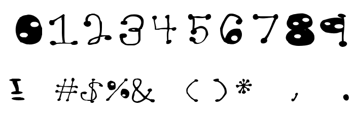 dotted Font OTHER CHARS