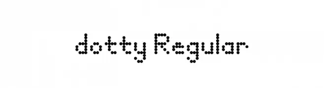 dotty Regular  Descarca Fonturi Gratis