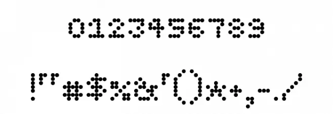 dotty Regular Шрифта ДРУГИЕ символов