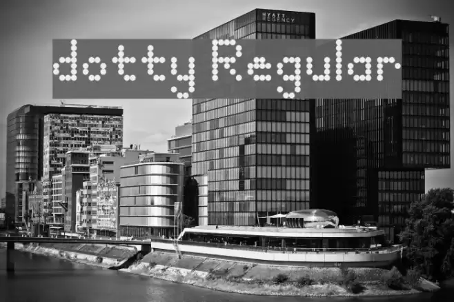 dotty Regular Шрифта examples