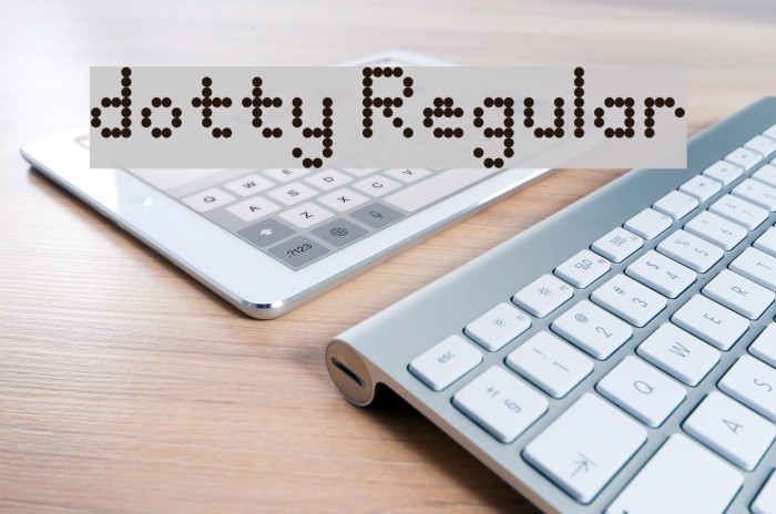 dotty Regular Font examples