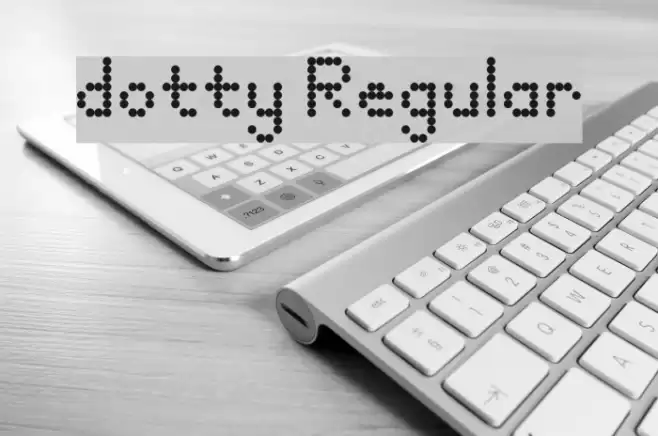 dotty Regular Шрифта examples