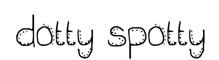 dotty spotty  Frei Schriftart Herunterladen