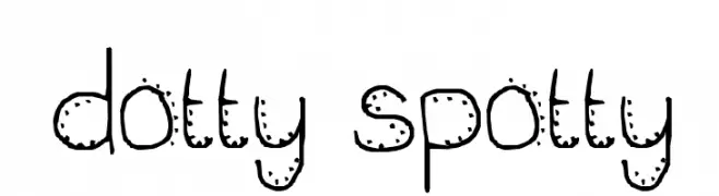 dotty spotty  नि: शुल्क फ़ॉन्ट्स डाउनलोड