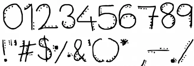 dotty spotty Font OTHER CHARS