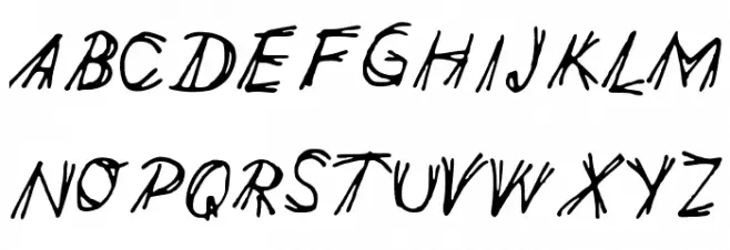 double_line Schriftart Groß