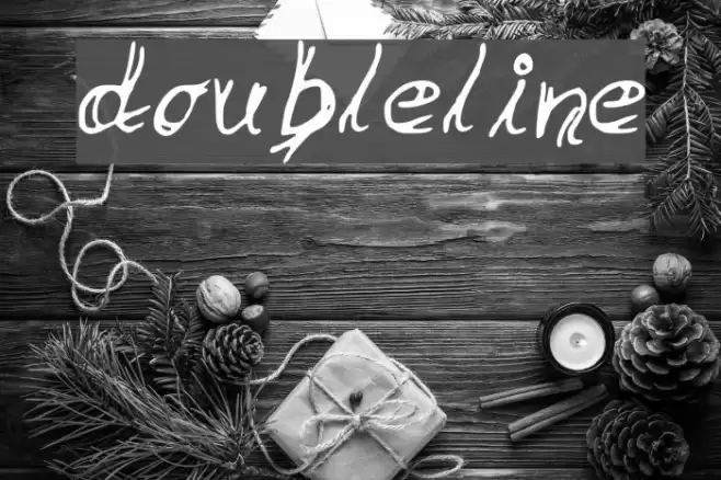 double_line Font examples