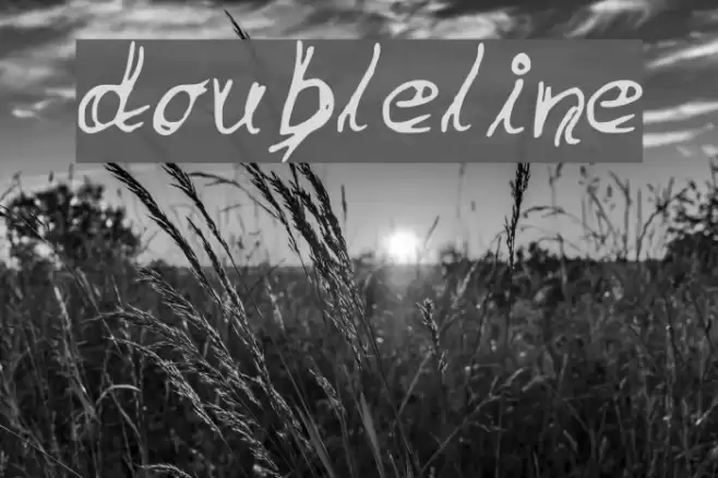 double_line Font examples