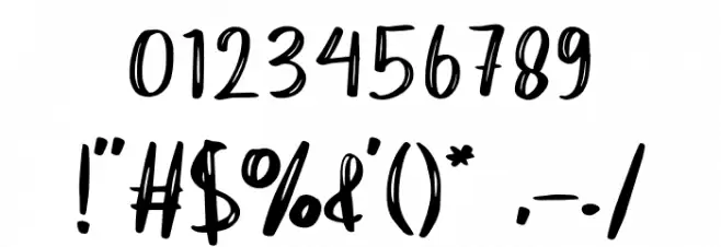 doubtful Font OTHER CHARS