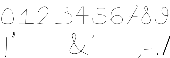 downligthboy Font OTHER CHARS