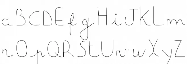 downligthboy Caratteri MINUSCOLO