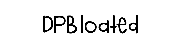 DPBloated  नि: शुल्क फ़ॉन्ट्स डाउनलोड