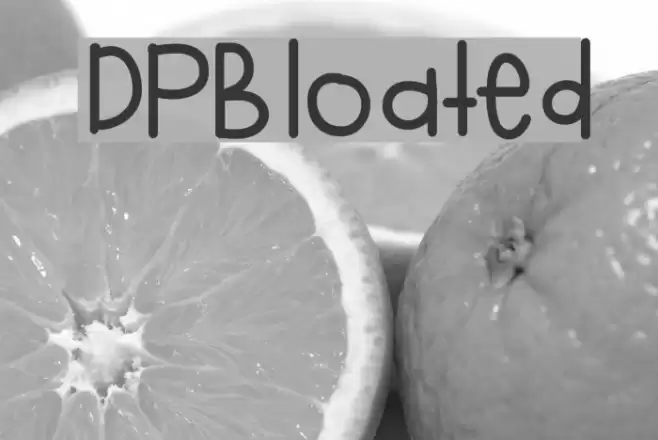DPBloated Font examples